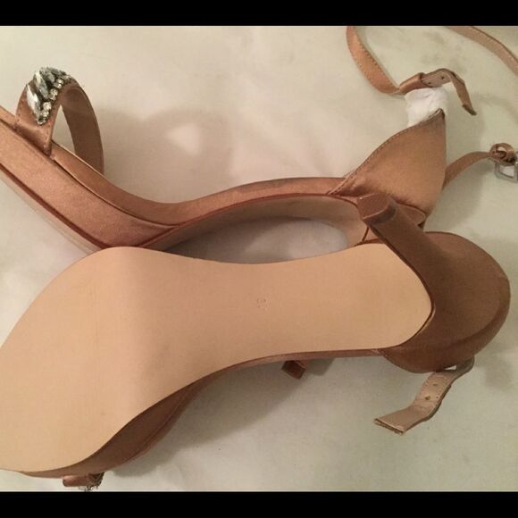 New H&M Satin Strappy Sandals Stiletto Heels - Picture 10 of 12